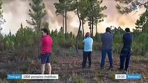 Incendies au Portugal : 1 300 pompiers mobilisés