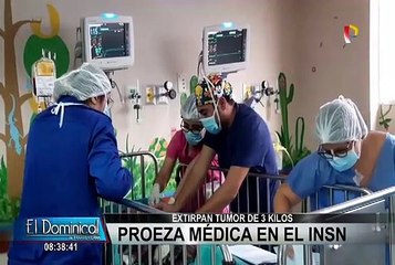 INSN: extirpan tumor de tres kilos a una pequeña de dos años