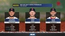 Red Sox Vs. Rays Series Pitching Probables For Red Sox