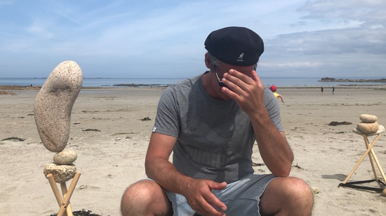 Le premier rassemblement national de rock balancing a lieu dans la baie de MORLAIX