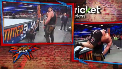 FULL MATCH Lesnar vs. Reigns vs. Joe vs. Strowman Universal Title 4-Way Match SummerSlam 2017