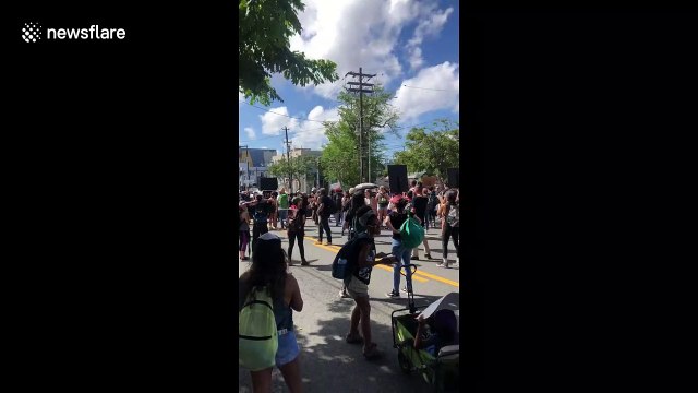 Hundreds of thousands of Puerto Ricans on island-wide strike to demand governor resignation