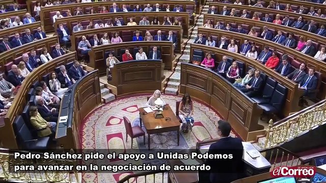 Sánchez pide a Unidas Podemos avanzar en la negociación para la investidura