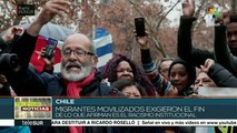 Migrantes marchan contra el racismo institucional del gobierno chileno