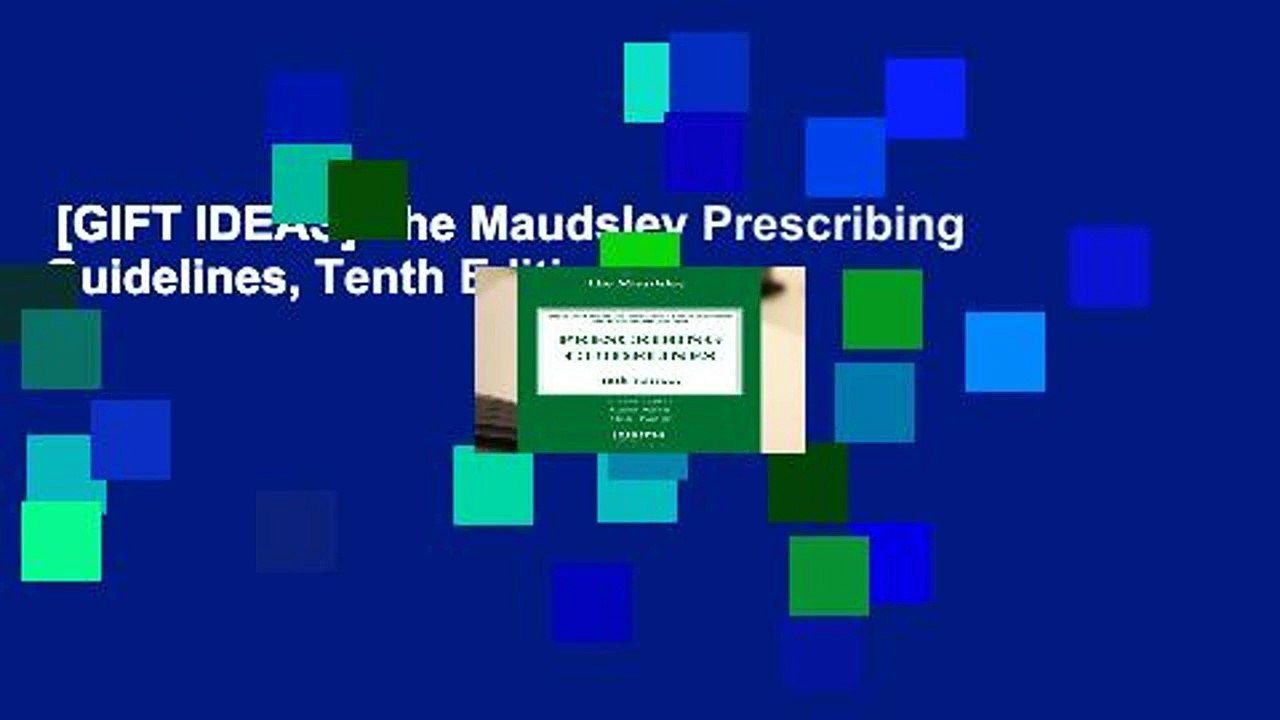[GIFT IDEAS] The Maudsley Prescribing Guidelines, Tenth Edition
