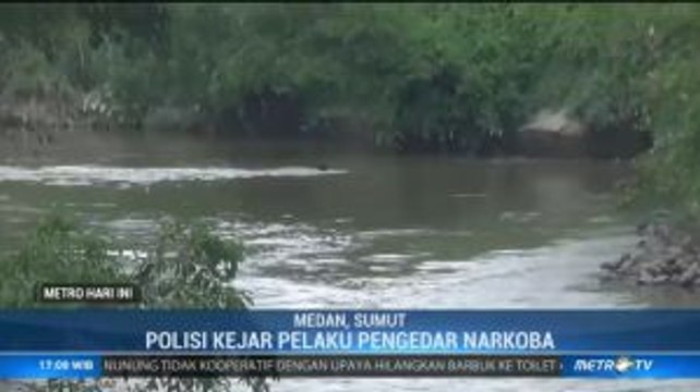 Penggerebekan Kampung Narkoba di Medan, Dua Pelaku Kabur Terjun ke Sungai