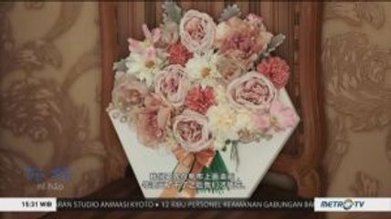 Belajar Teknik Merangkai Bunga di Atas Kanvas