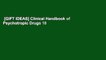 [GIFT IDEAS] Clinical Handbook of Psychotropic Drugs 18