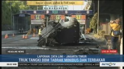 Evakuasi Truk Tangki BBM yang Terbakar di Rawamangun Masih Berlangsung