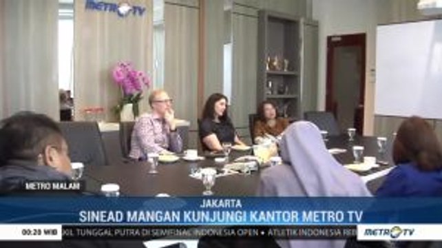 Sinead Mangan Kunjungi Kantor Metro TV