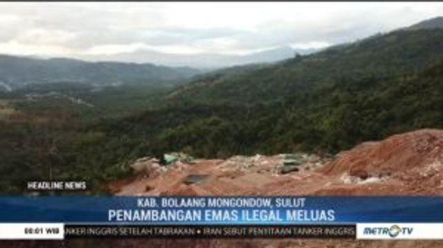 Tambang Emas Ilegal Sulut Ditutup
