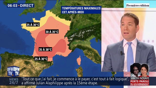 Canicule: on attend ce lundi jusqu'à 39 degrés dans le sud-ouest