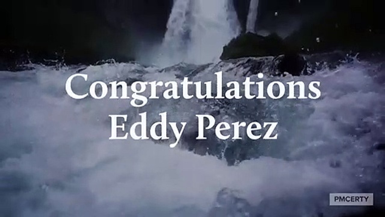 Congratulations  Eddy Perez