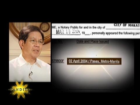 Lacson doubts Arroyo papers on choppers