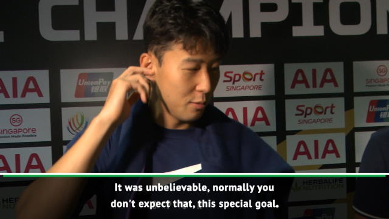 Son hails 'unexpected' Kane winner