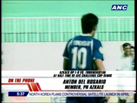 Azkals' del Rosario on PH-Turkmenistan 1st half