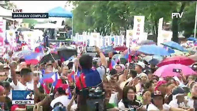 Mga taga-suporta ni Pangulong #Duterte, nagtipon-tipon