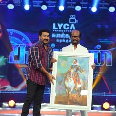 ലാലേട്ടനെ പുകഴ്ത്തി തലൈവര്‍ | filmibeat Malayalam