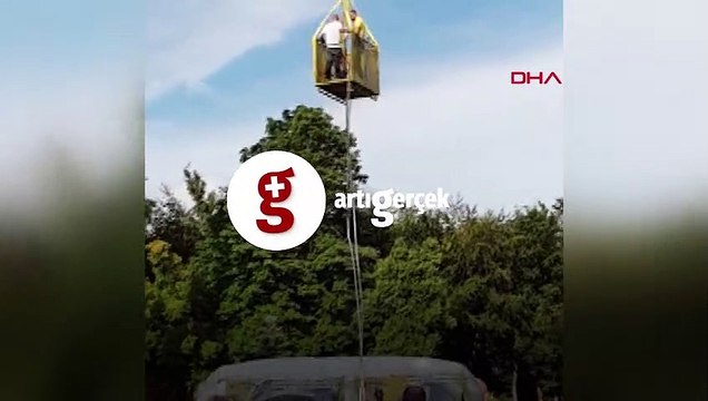Bungee Jumping yaparken kafa üstü düştü
