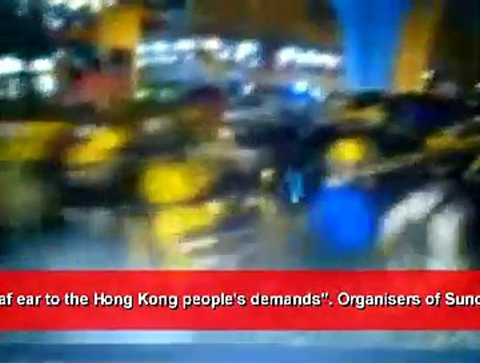 TEAR GAS FIRED AT HONG KONG PRO-DEMOCRACY PROTEST