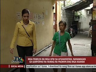 Kin appeal for OFWs to stay in Afghanistan
