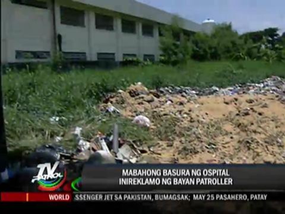 Hospital dump disrupting classes in Bulacan