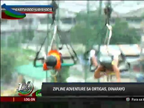 Adrenaline rush at the Ortigas Zipline