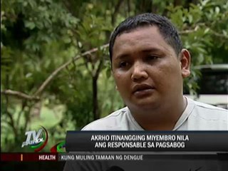 Fraternity denies hand in Taft blast