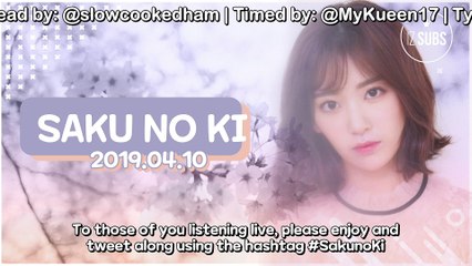 [ENG SUB] 190410 Saku No Ki (Tonight, Under the Sakura Tree)