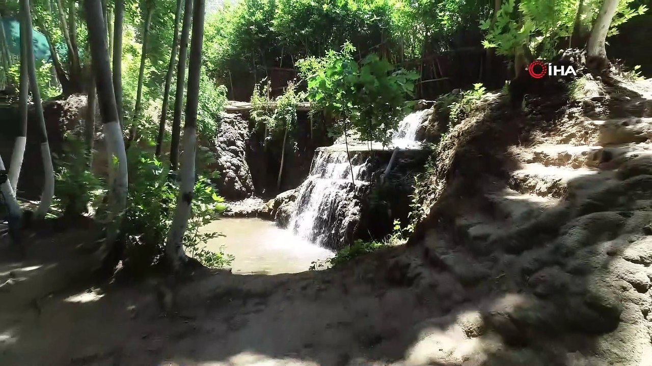 Mardin’in doğa harikası 'Yardere Şelalesi' havadan görüntülendi