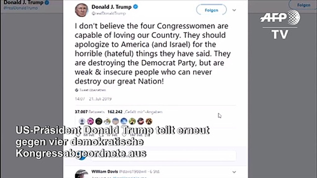 Trump setzt Attacken gegen Demokratinnen fort
