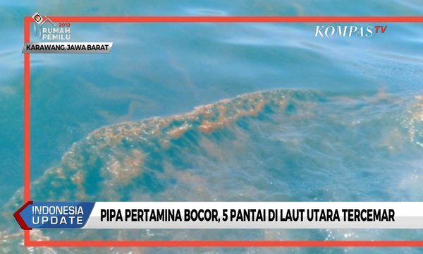 Pipa Pertamina Bocor, 5 Pantai di Laut Utara Karawang Tercemar