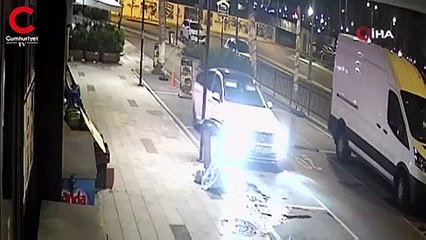 Hırsızlar vatandaşları döner bıçağıyla kovaladı