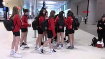 SPOR Voleybolda Avrupa Şampiyonu olan U16 Küçük Kız Milli Takımı yurda döndü