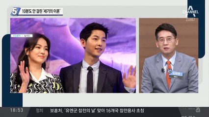 10분도 안 걸린 ‘세기의 이혼’
