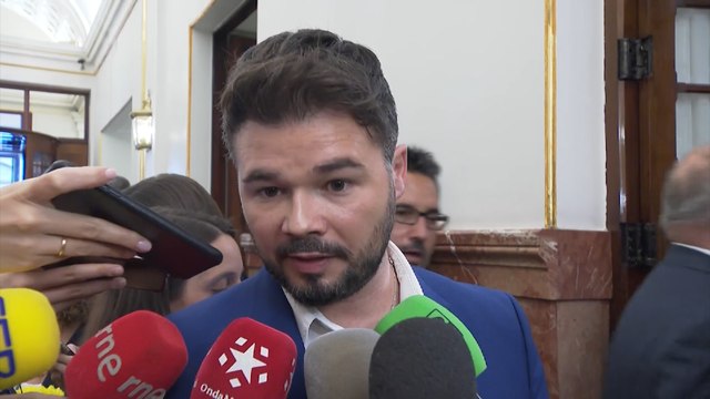Rufián ve positiva la discreción en negociación PSOE-Podemos