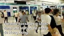 Hong Kong: agressions brutales de manifestants dans une station de métro