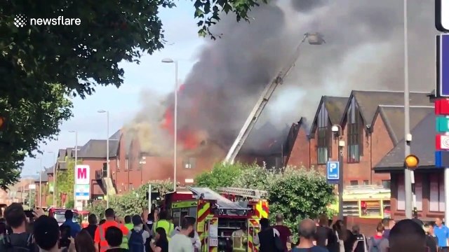 Sirens ring out as flames seen coming from shopping centre in Walthamstow