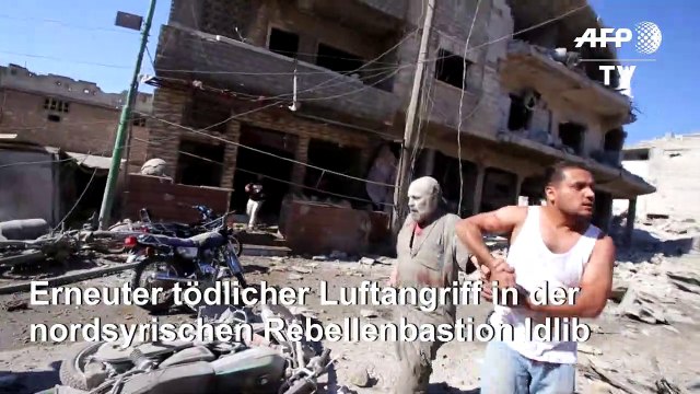 Viele Tote bei Luftangriff in syrischer Rebellenbastion Idlib