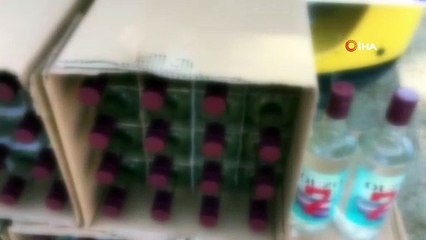 Kahramanmaraş'ta 80 şişe kaçak içki ele geçirildi