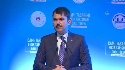 Cami Tasarımı Fikir Yarışması Ödül Töreni - Çevre ve Şehircilik Bakanı Murat Kurum (2)