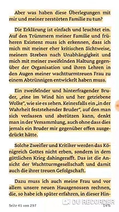 Diese Geschichte wie dieser Familienvater seine Familie verloren hat, muss bekannt werden und erzählt werden. #Zeugen #Jehovas