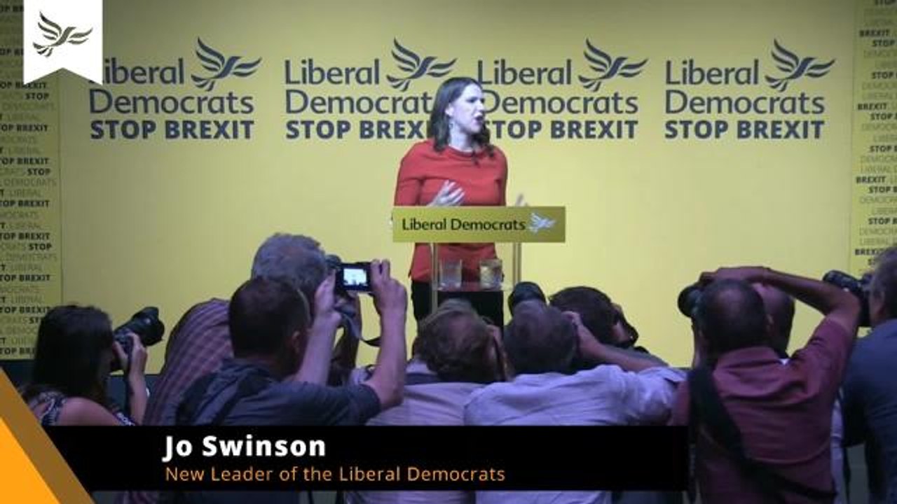 Jo Swinson elected Liberal Democrat leader