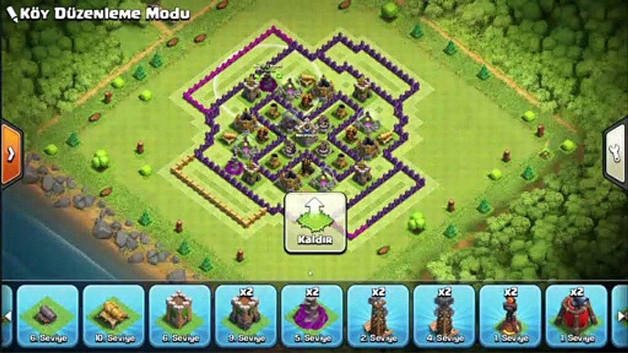 Clash Of Clans 10. Seviye Köy Düzeni (Ganimet Savunma)
