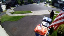 Kid Loses Cops in a Garbage Can