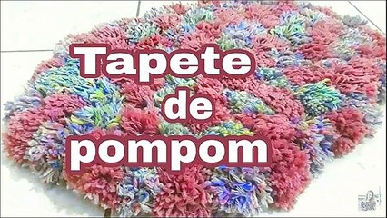 Como fazer um tapete de pompom!