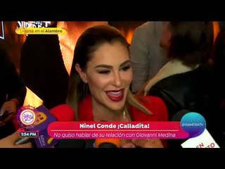 Ninel Conde no quiso hablar de su relación con Giovanni Medina | Sale el Sol