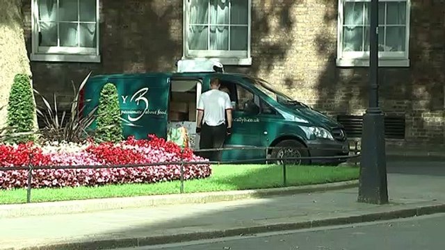 Theresa May hosts farewell drinks at 10 Downing Street