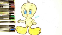 Draw and color How to Draw Tweety Easy - Looney Tunes Titti Drawing by Alexa