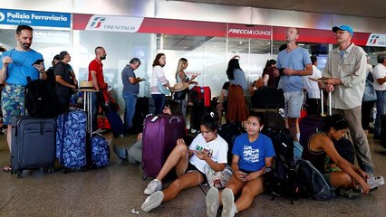 Brand legt Zugverkehr in Italien lahm